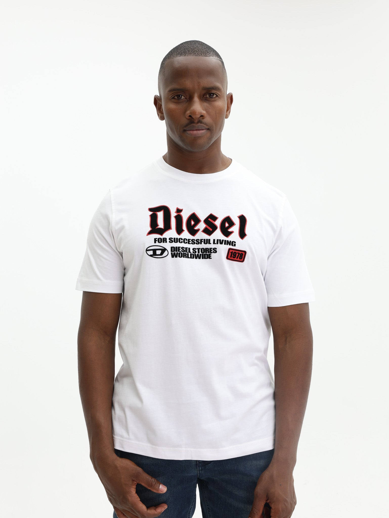 Diesel T-Shirt T-Adjust K1 Logo White